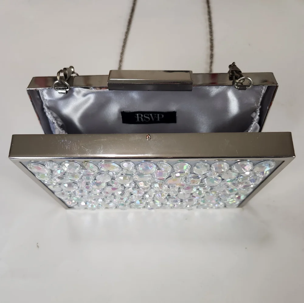 RSVP Gorgeous Clear Gem Special Occasion Clutch